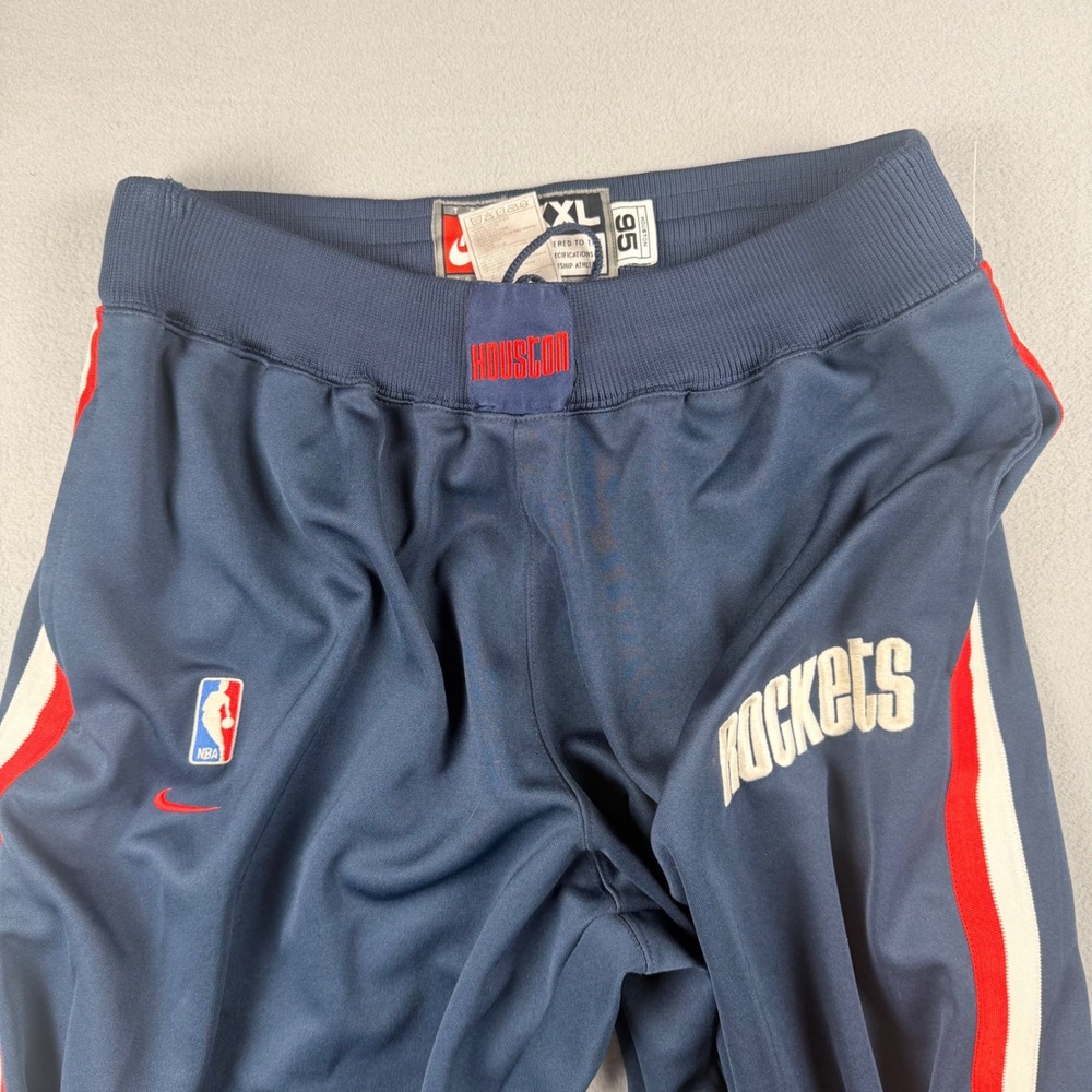 Vintage Nike Team Sports Houston Rockets NBA Tear Away Pants XXL Navy Blue 90s
